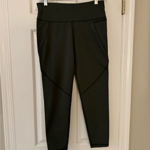 Sweaty Betty the power 7/8 length legging size small olive green